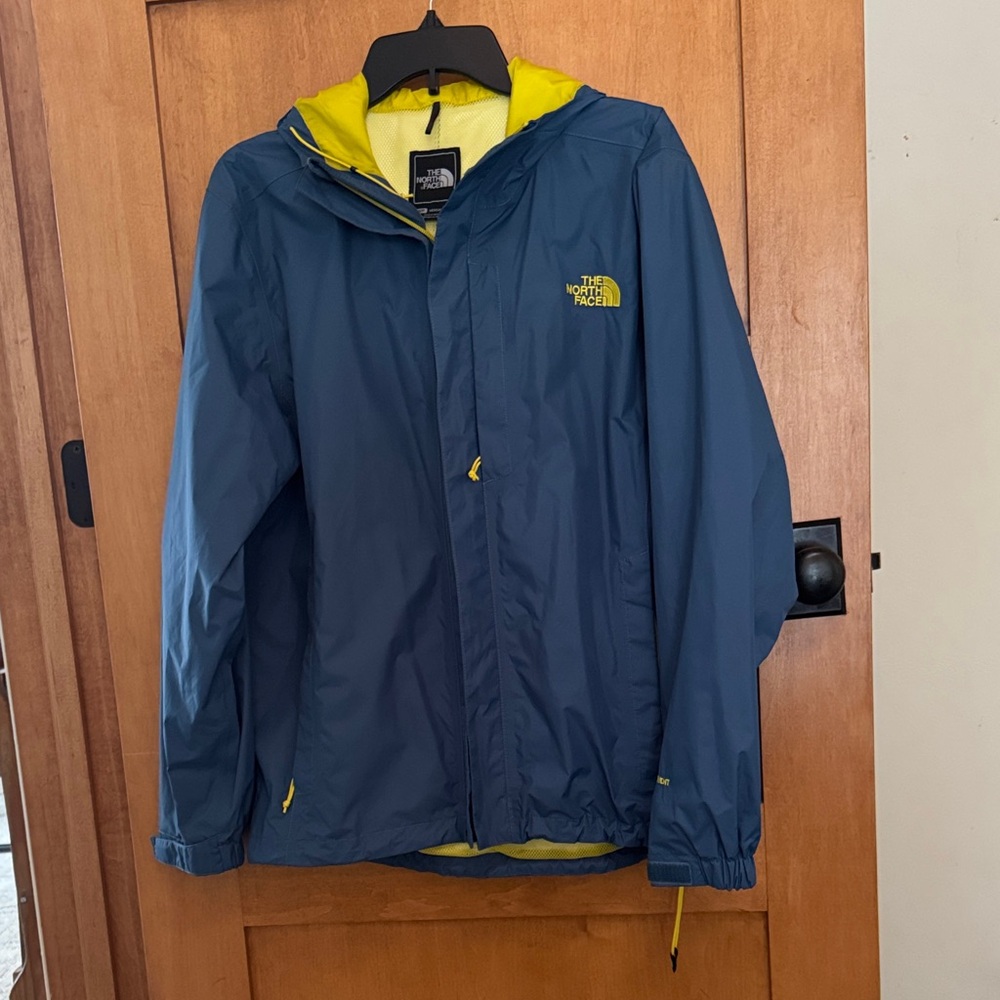 The North Face Navy and Yellow Outdoor Jacket